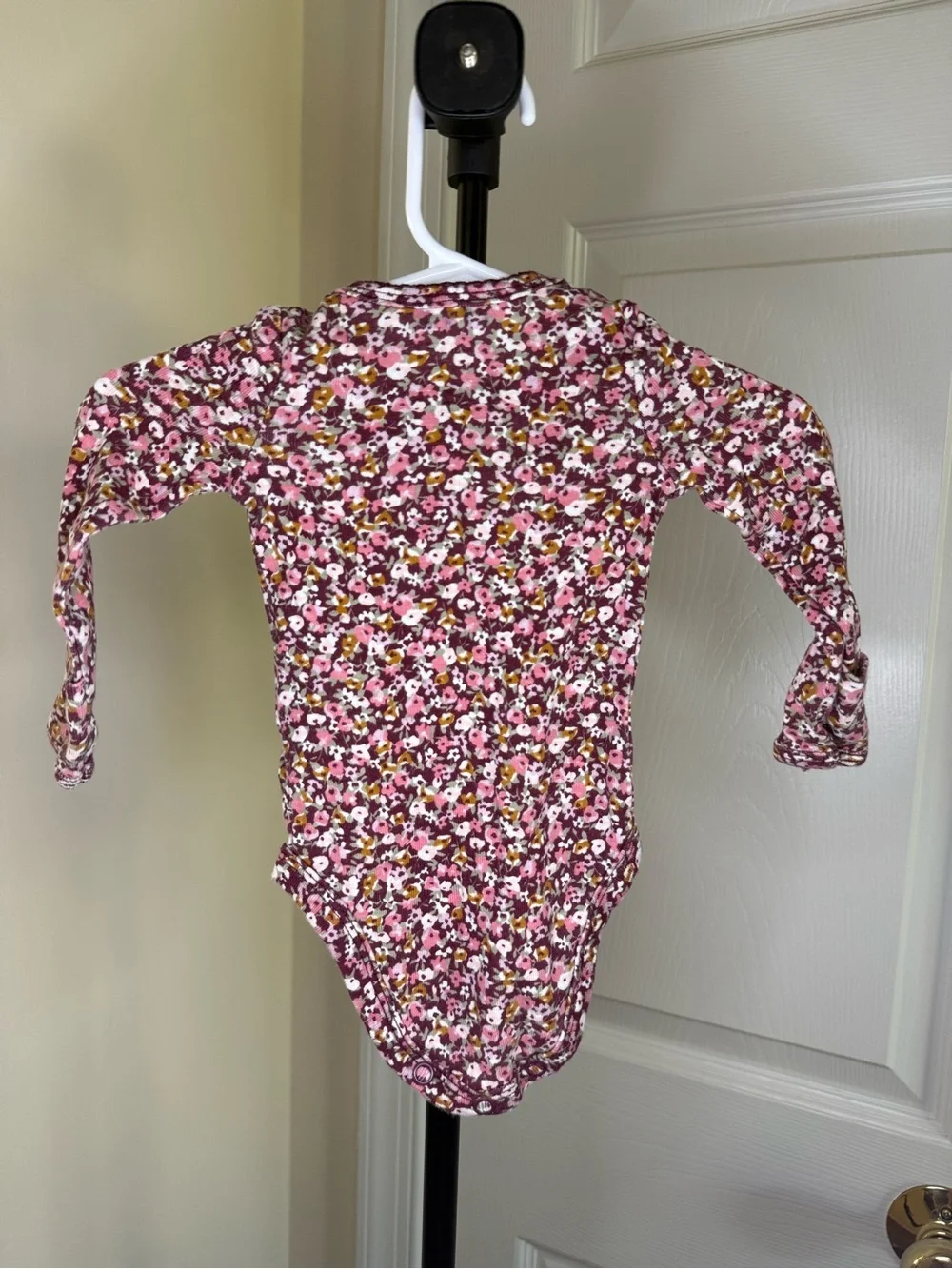 Carter's Long-Sleeve Floral Baby One-Piece Bodysuit